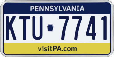 PA license plate KTU7741