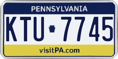 PA license plate KTU7745