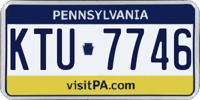 PA license plate KTU7746