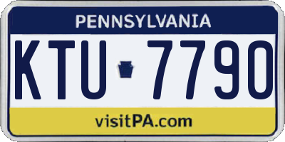 PA license plate KTU7790