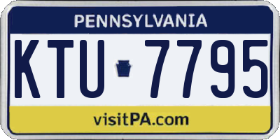 PA license plate KTU7795