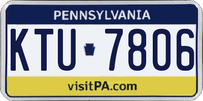 PA license plate KTU7806