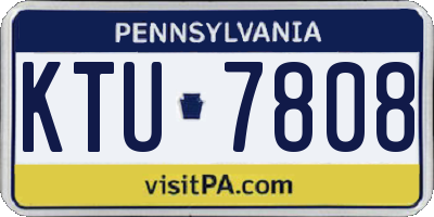 PA license plate KTU7808