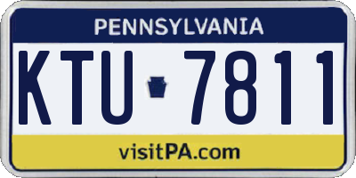 PA license plate KTU7811