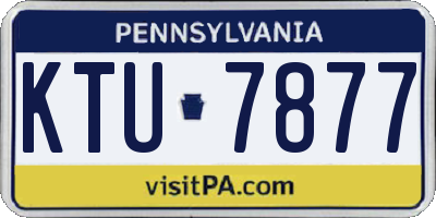 PA license plate KTU7877