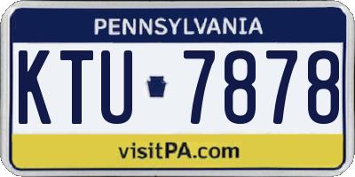 PA license plate KTU7878