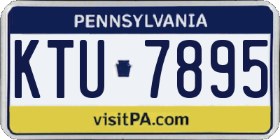 PA license plate KTU7895