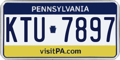 PA license plate KTU7897