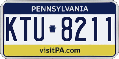 PA license plate KTU8211