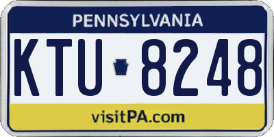 PA license plate KTU8248