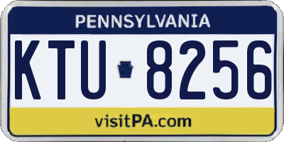 PA license plate KTU8256