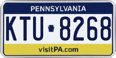 PA license plate KTU8268