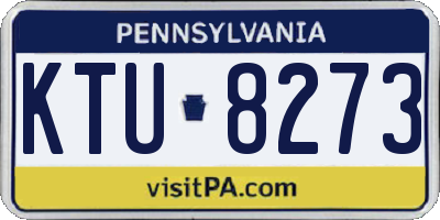 PA license plate KTU8273