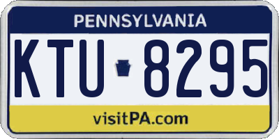 PA license plate KTU8295