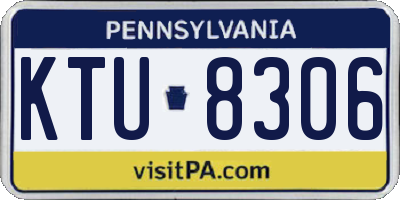 PA license plate KTU8306