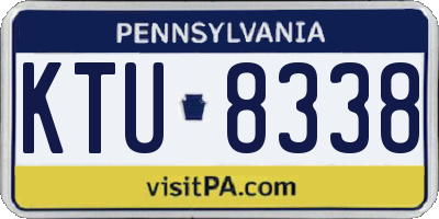 PA license plate KTU8338
