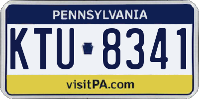 PA license plate KTU8341