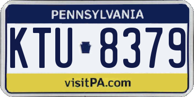 PA license plate KTU8379