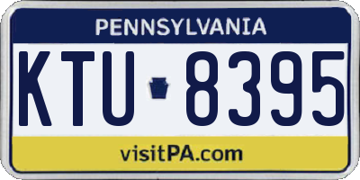 PA license plate KTU8395