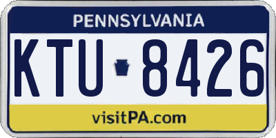 PA license plate KTU8426