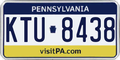 PA license plate KTU8438