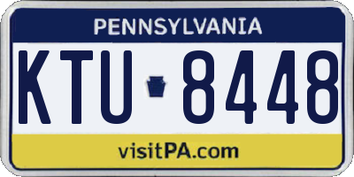 PA license plate KTU8448