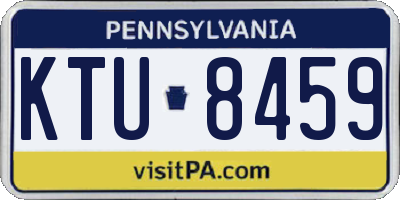 PA license plate KTU8459