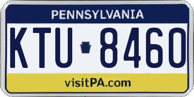 PA license plate KTU8460