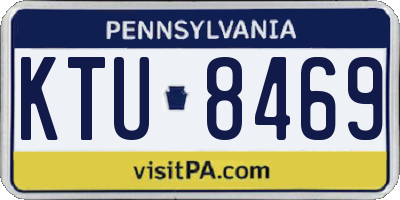 PA license plate KTU8469