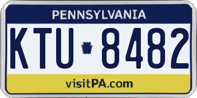 PA license plate KTU8482