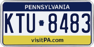 PA license plate KTU8483
