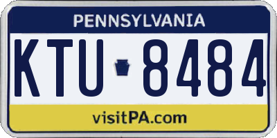 PA license plate KTU8484