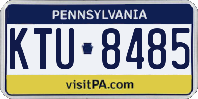 PA license plate KTU8485