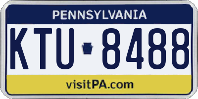 PA license plate KTU8488