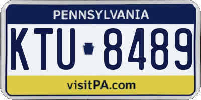 PA license plate KTU8489