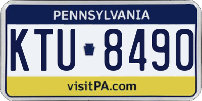 PA license plate KTU8490