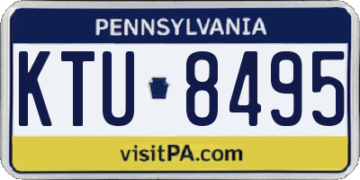 PA license plate KTU8495