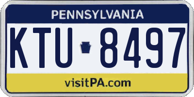 PA license plate KTU8497
