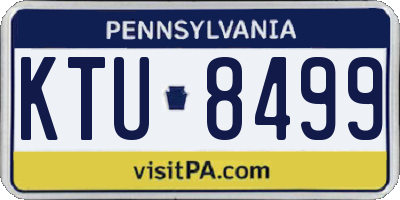 PA license plate KTU8499