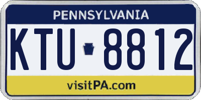 PA license plate KTU8812