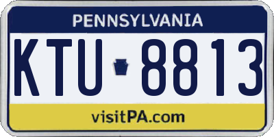 PA license plate KTU8813