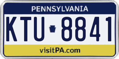 PA license plate KTU8841