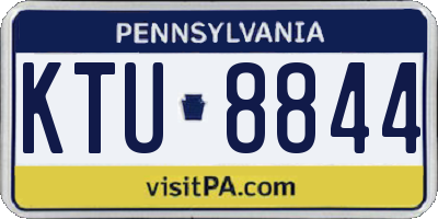 PA license plate KTU8844