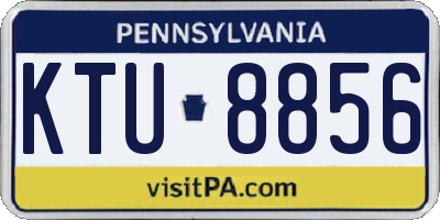 PA license plate KTU8856