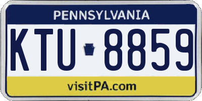 PA license plate KTU8859