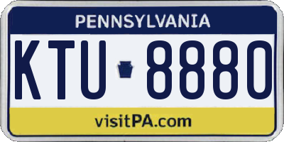 PA license plate KTU8880