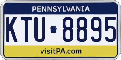 PA license plate KTU8895
