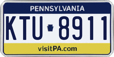 PA license plate KTU8911