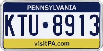 PA license plate KTU8913
