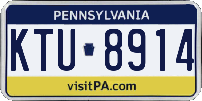 PA license plate KTU8914